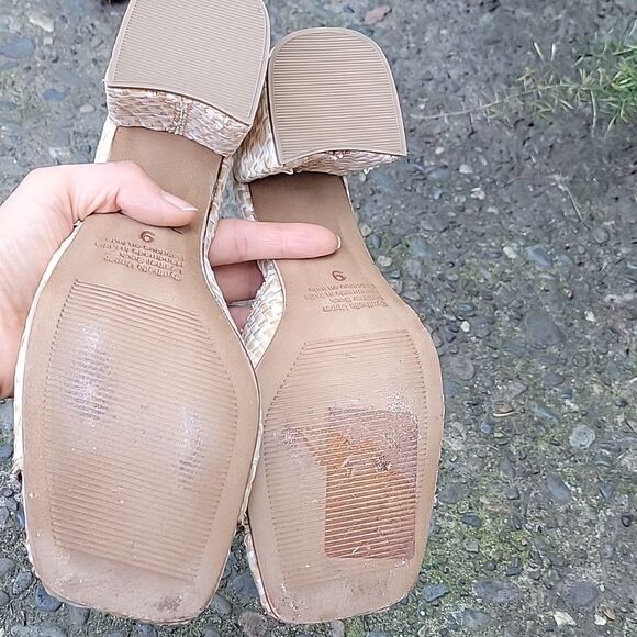 Jeffrey Campell Woven Block Heeled Sandals Size US 9 - Picture 8 of 10